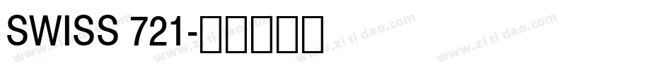 SWISS 721字体转换